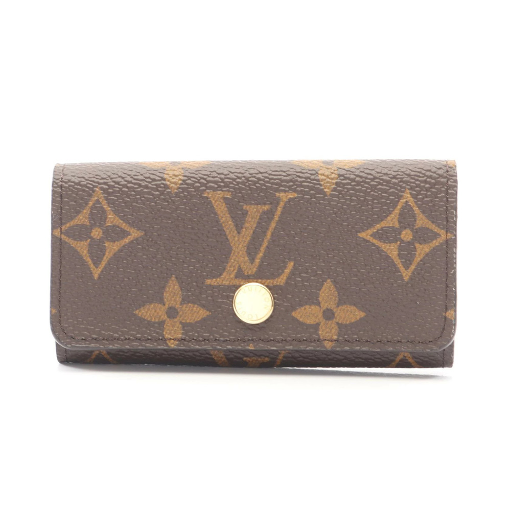 Louis Vuitton Multicles Wallet Key Case Canvas Monogram Brown
